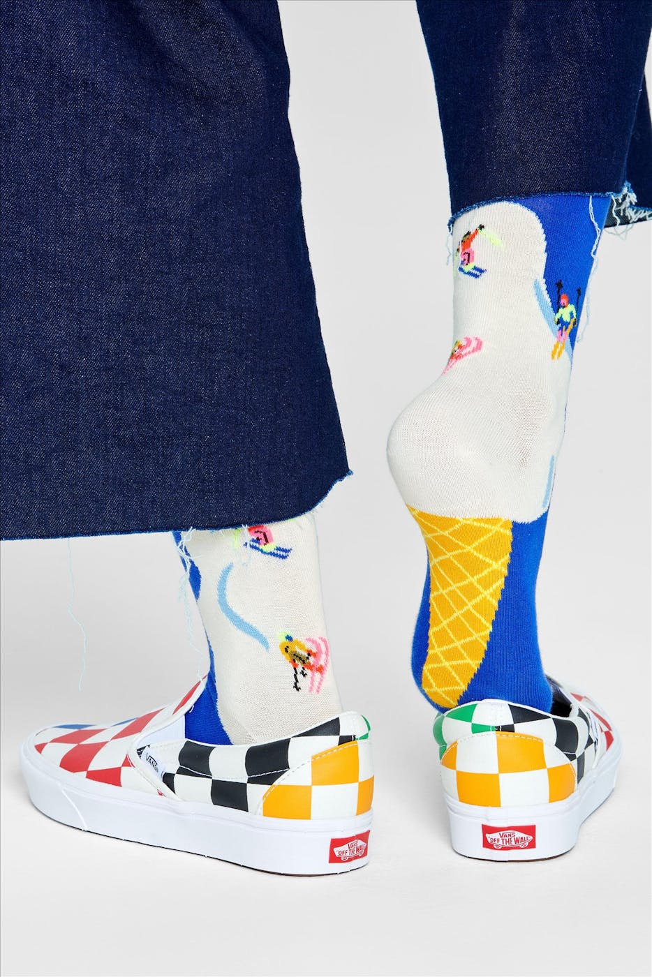 Happy Socks - Koningsblauw Ice Ice Baby Sokken, maat 36-40
