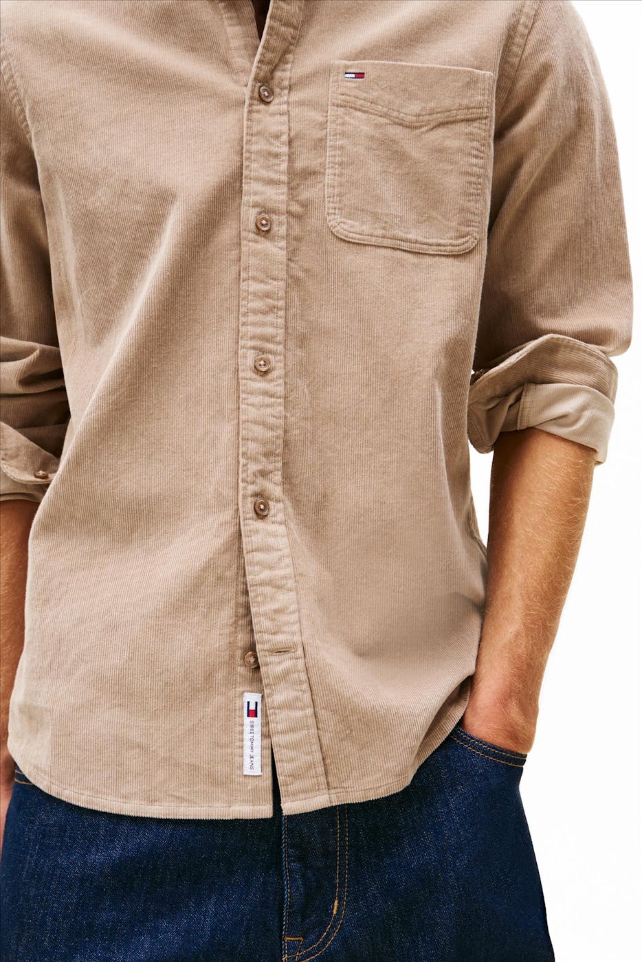 Tommy Jeans - Beige Reg Baby hemd