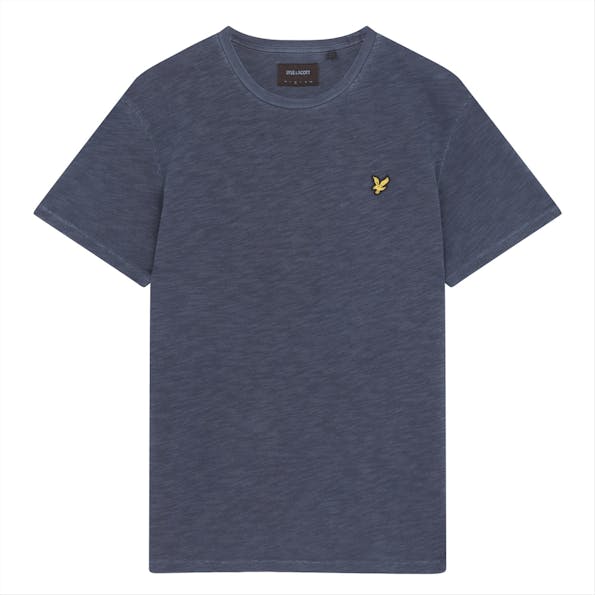 Lyle & Scott - Grijsblauwe Slub T-shirt