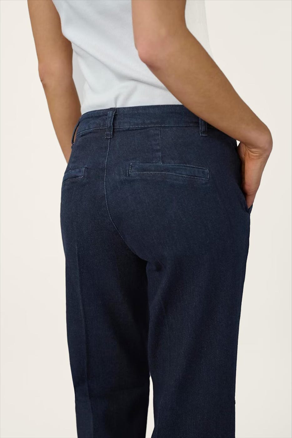 My Essential Wardrobe - Donkerblauwe The Lara wide jeans