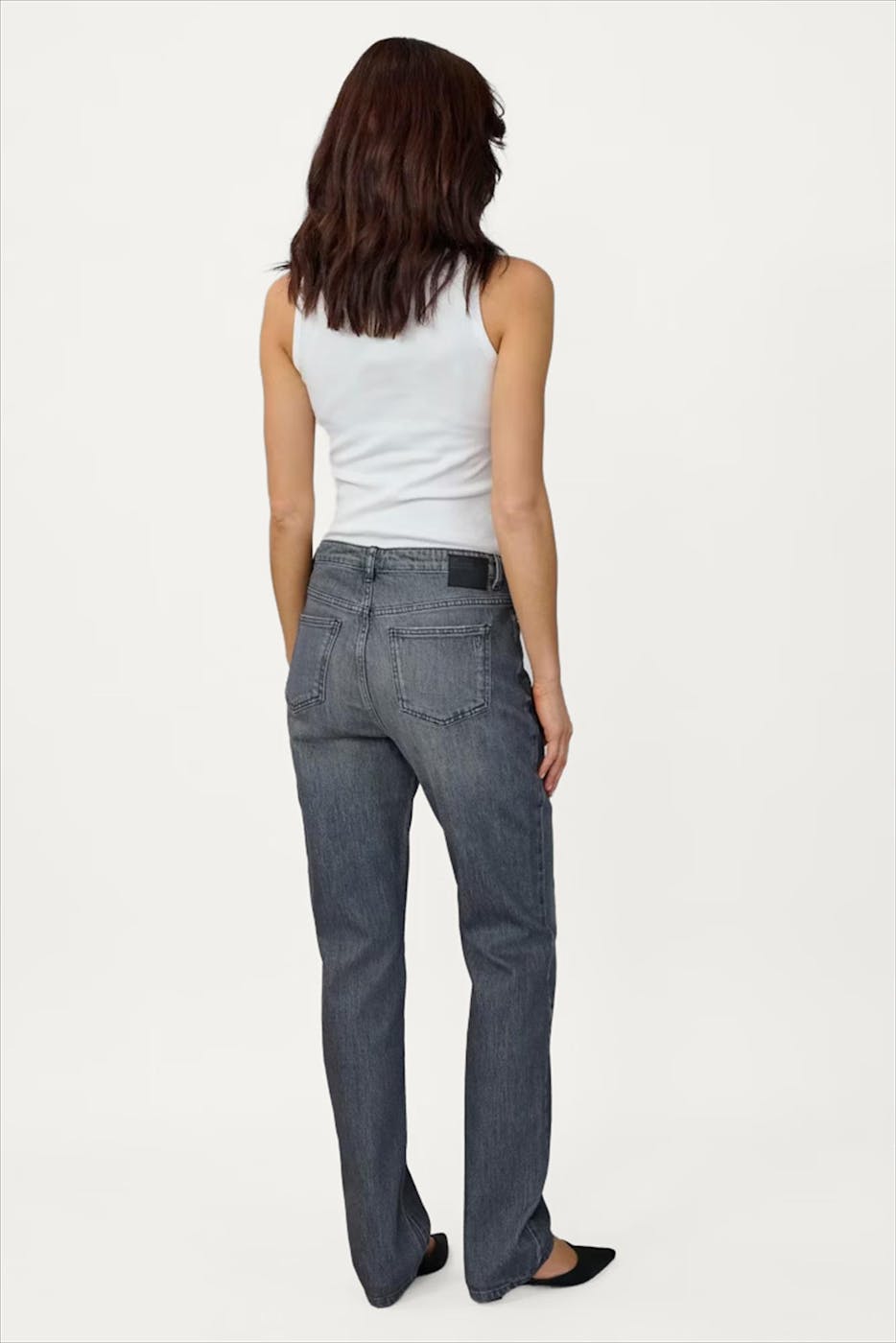My Essential Wardrobe - Grijze Isa straight jeans