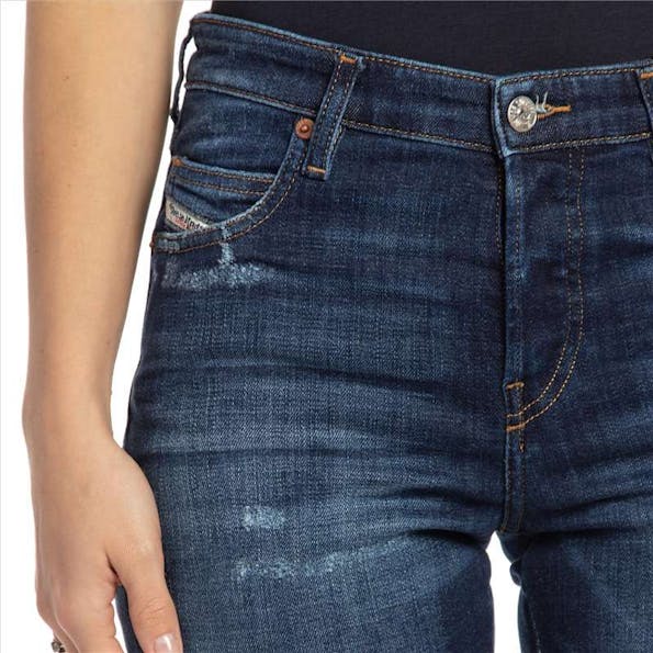 Diesel - Blauwe Babhila destroyed slim jeans