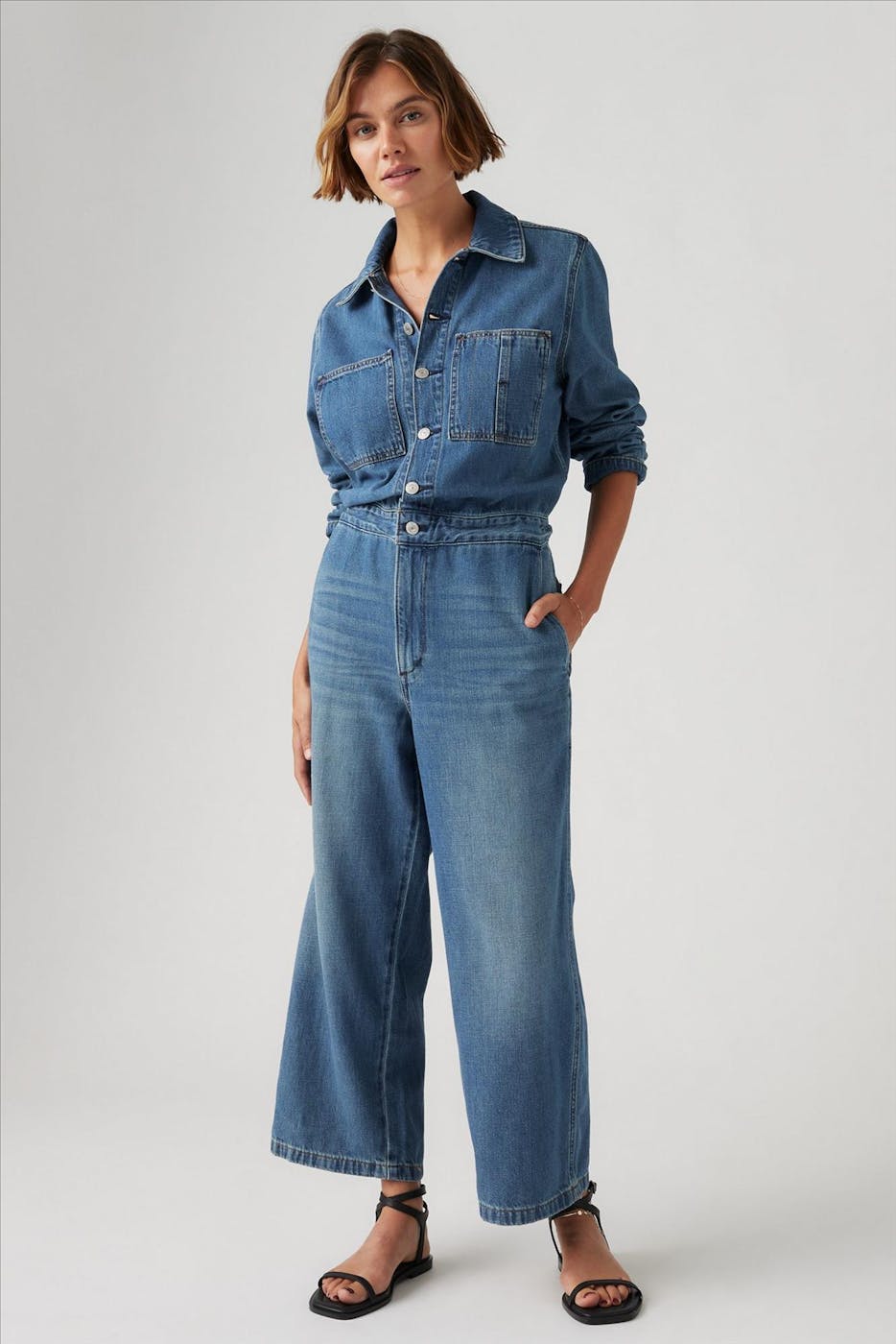 Levi's - Donkerblauwe Iconic Denim jumpsuit