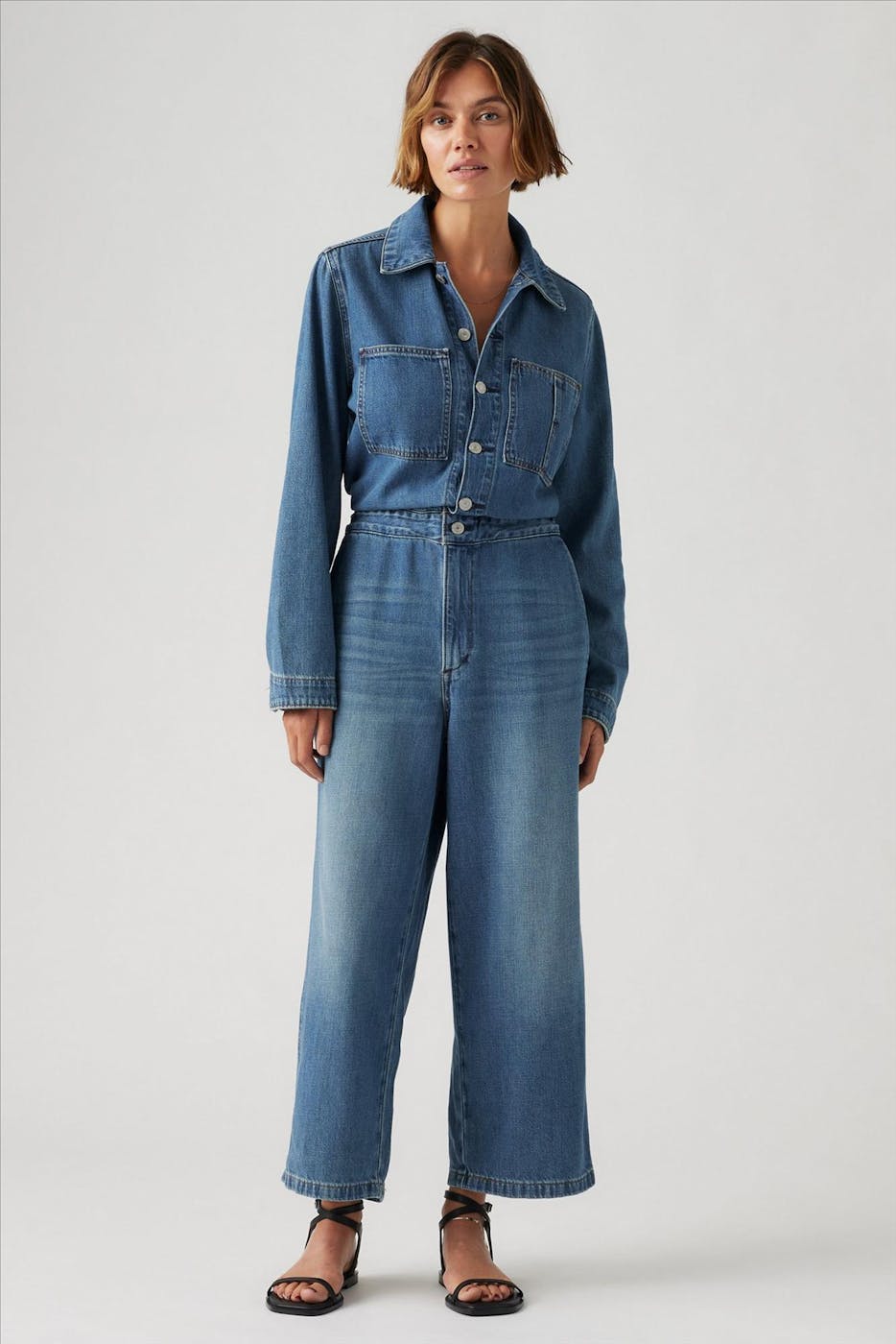 Levi's - Donkerblauwe Iconic Denim jumpsuit
