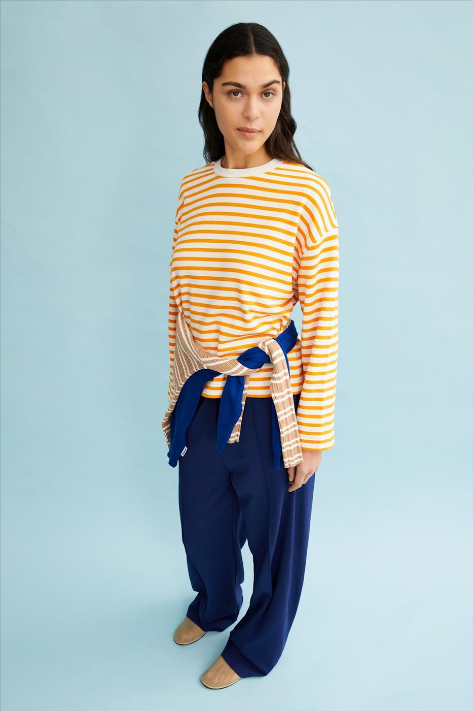 Armed Angels - Ecru-Oranje Frankaa Maarlen sweater
