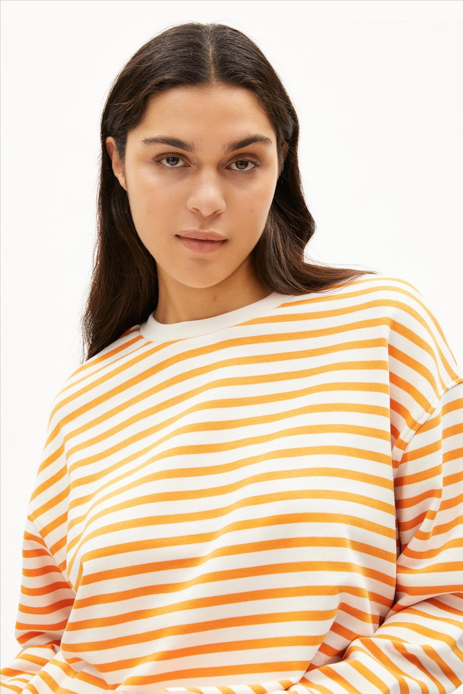 Armed Angels - Ecru-Oranje Frankaa Maarlen sweater