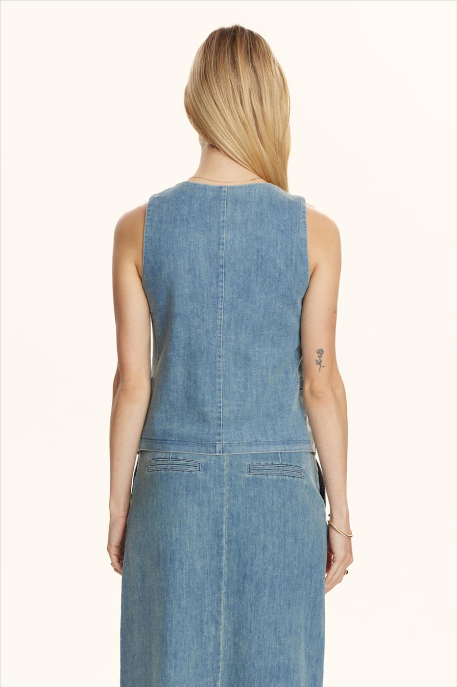 Nümph - Blauwe Aletta waiscoat
