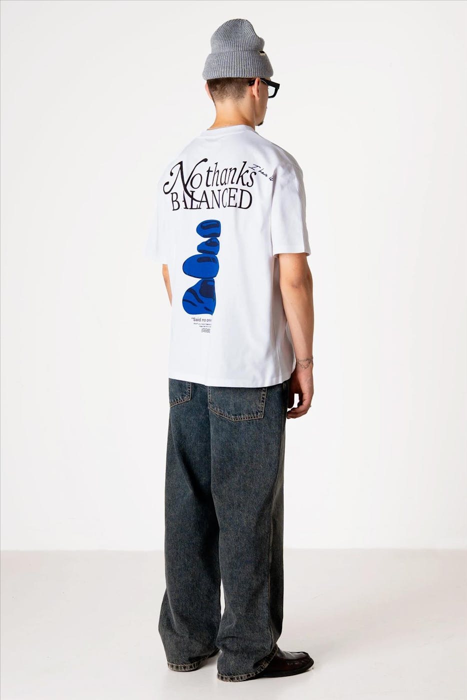 WOODBIRD - Witte Baine Balance T-shirt