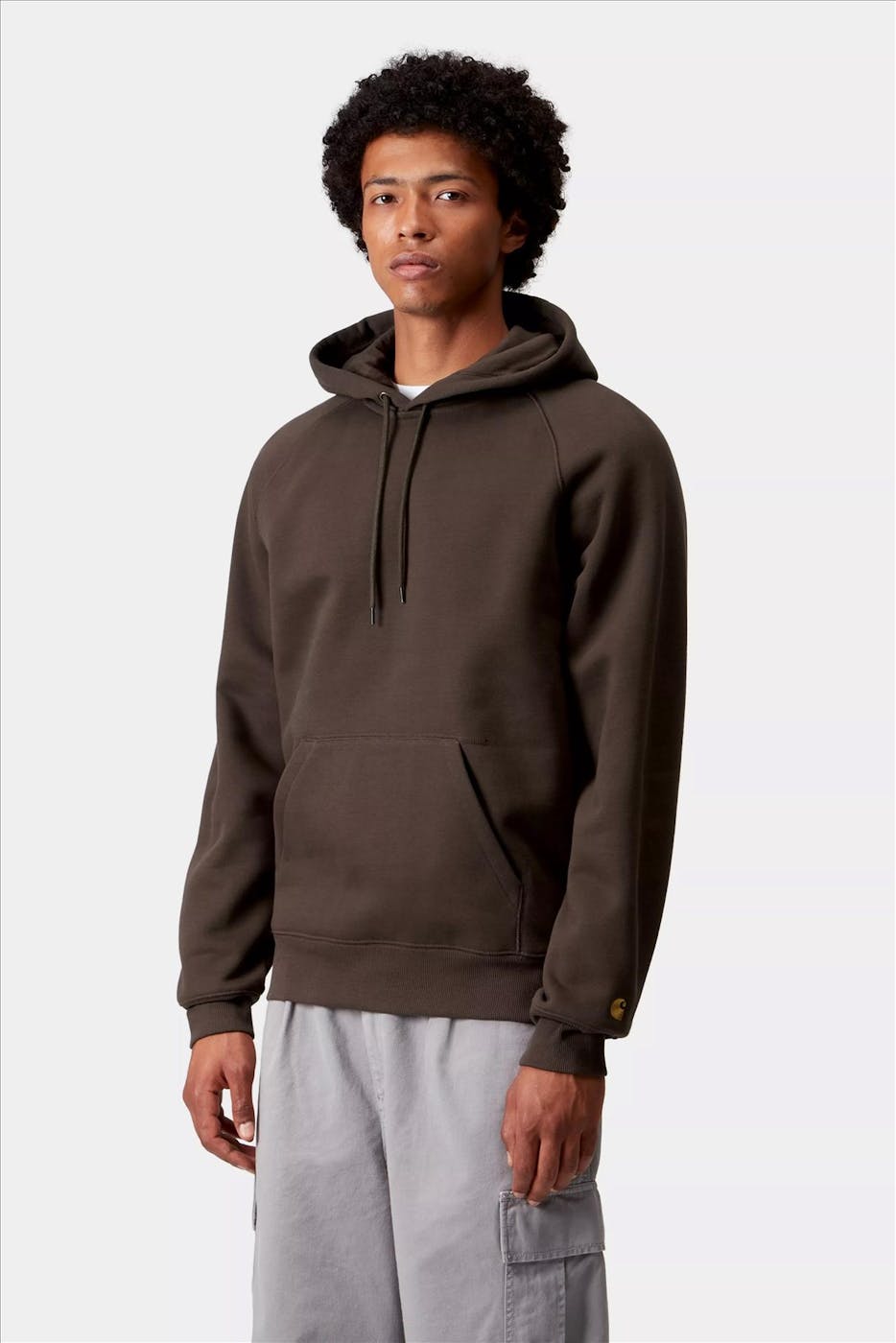 Carhartt WIP - Donkerbruine Chase hoodie