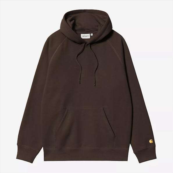 Carhartt WIP - Donkerbruine Chase hoodie
