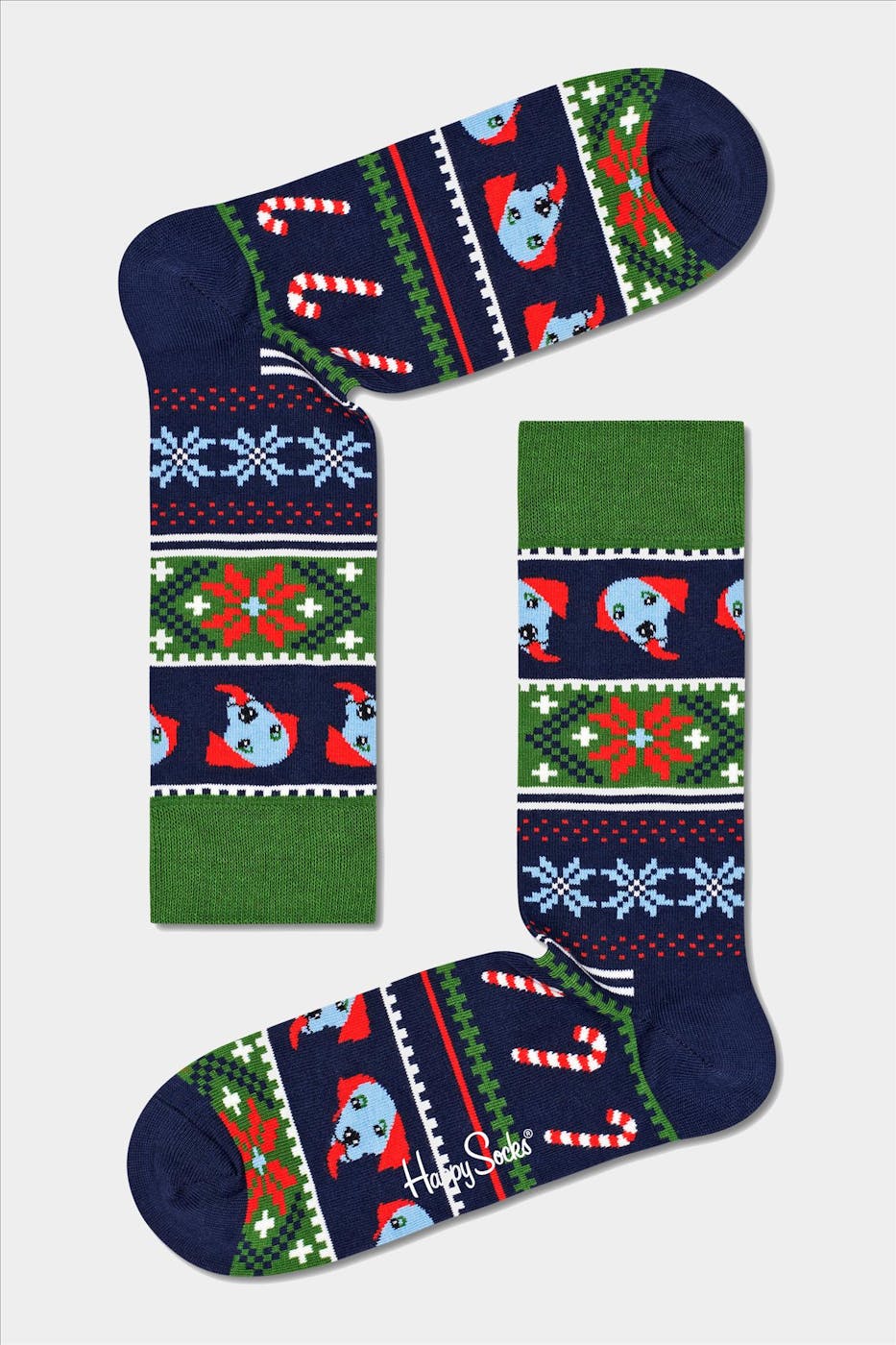 Happy Socks - Rood-groen-multicolour Baubles 2 pack Gift Box Sokken, maat 41-46