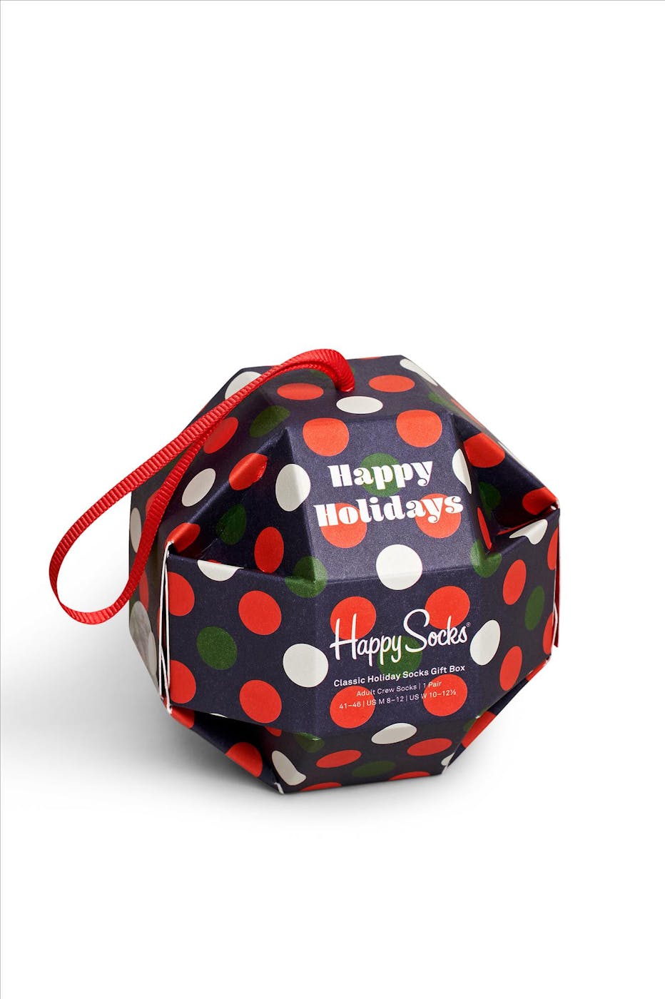 Happy Socks - Donkerblauw-groen-rode Big Dot Gift Box, maat 36-40