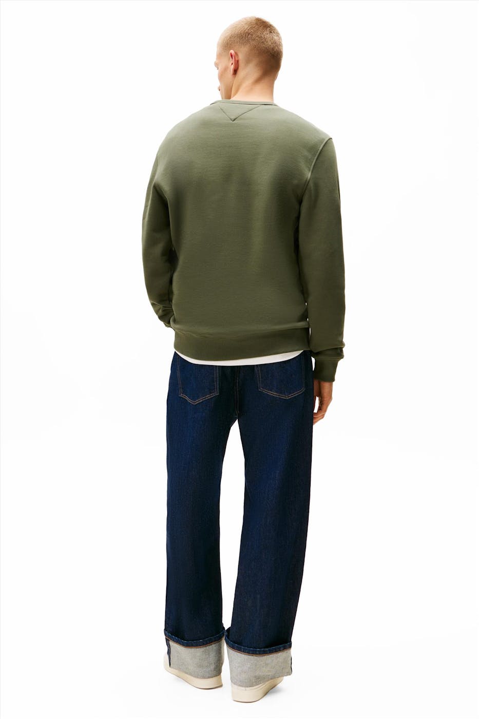 Tommy Jeans - Olijfgroene Regular Badge sweater