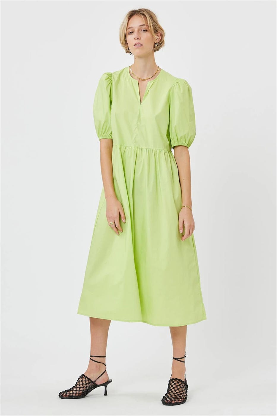 Minimum - Groene Viljane jurk