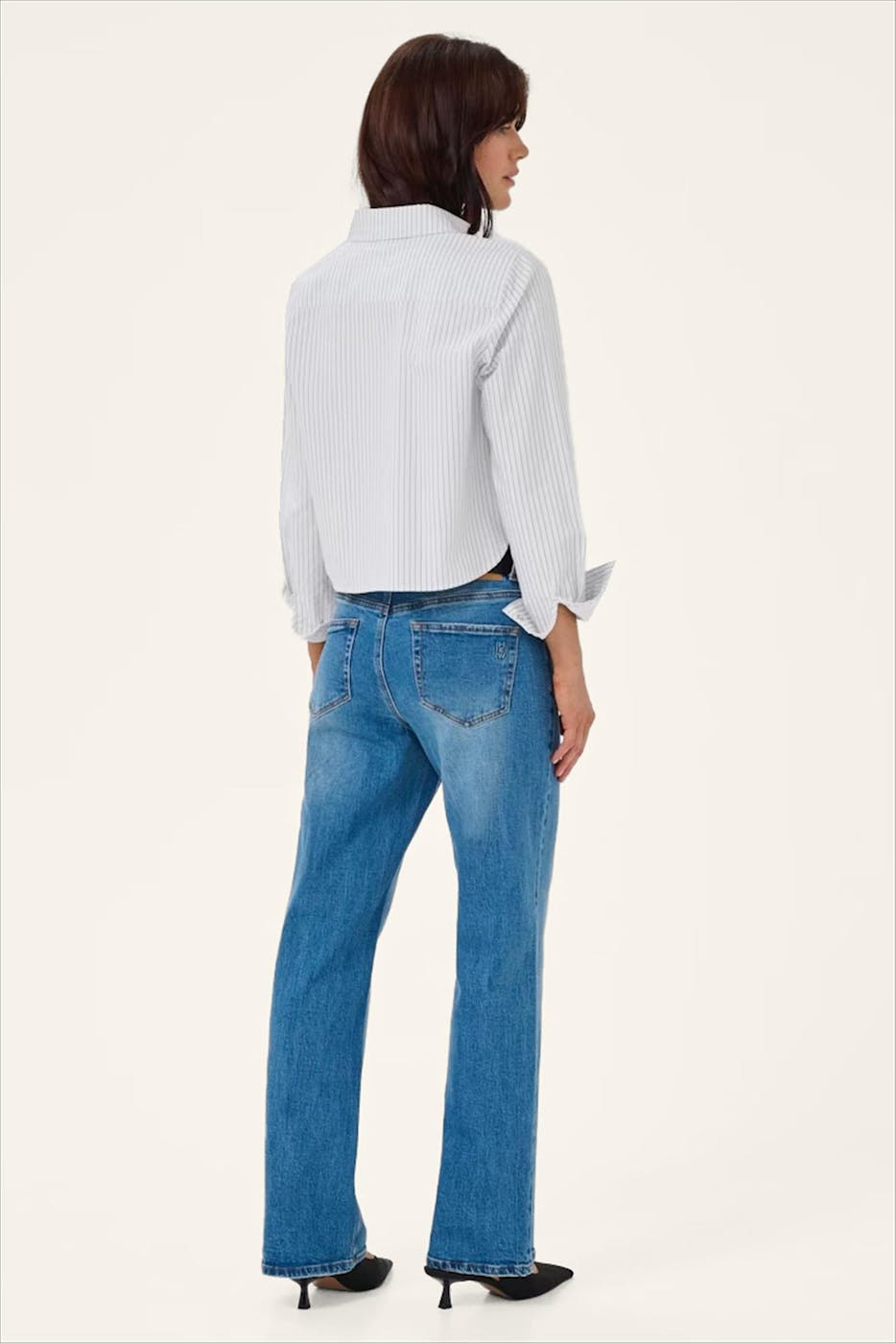 My Essential Wardrobe - Lichtblauwe Jeann blouse