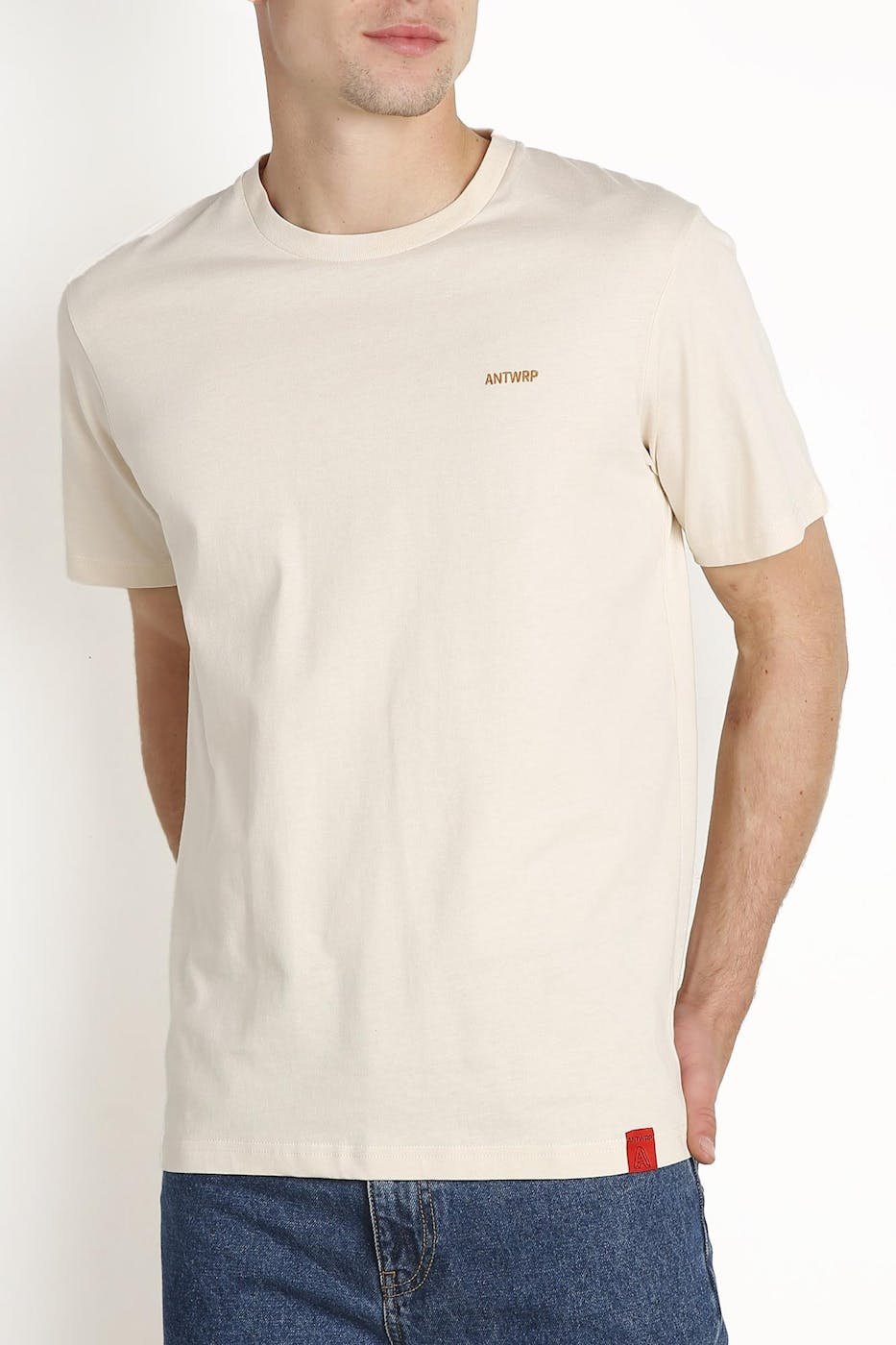 Antwrp - Beige Basic Logo T-shirt