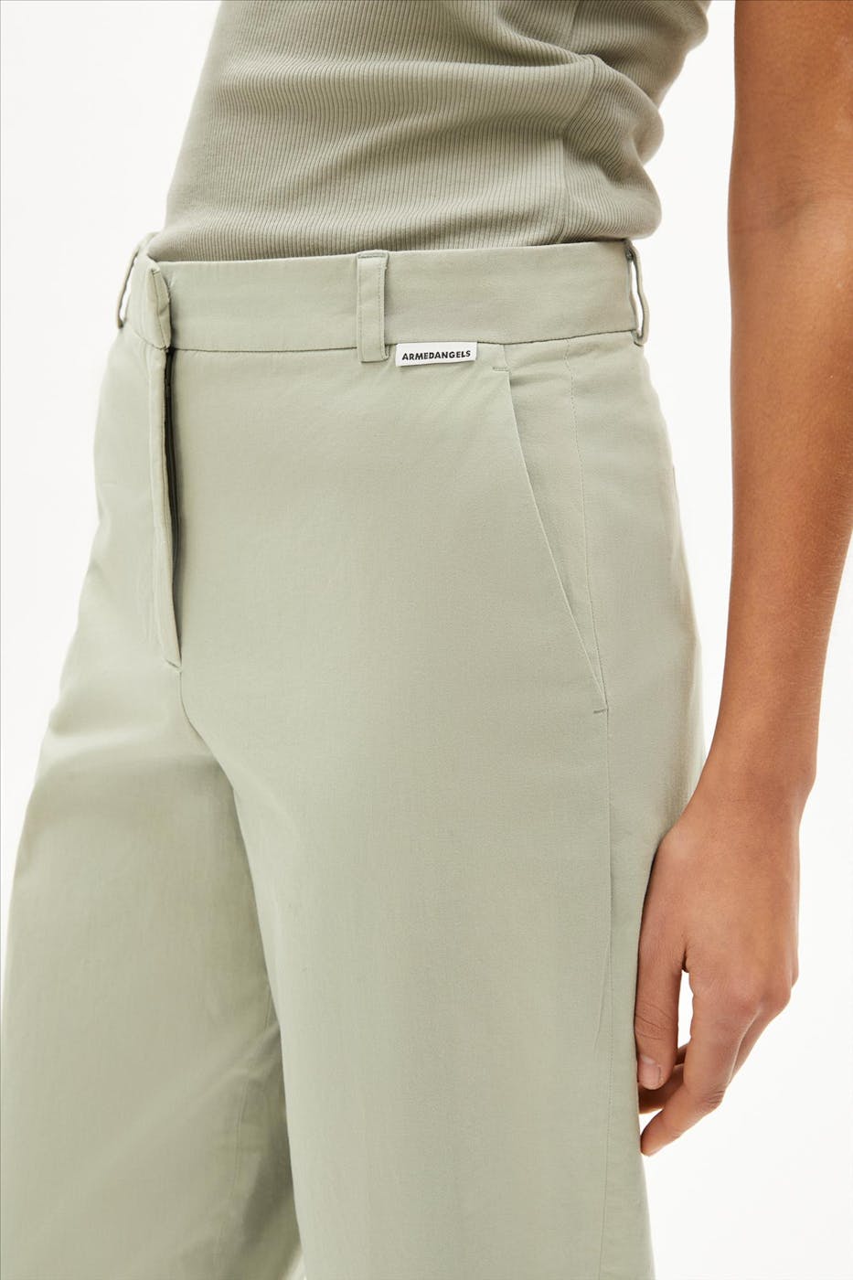 Armed Angels - Mintgroene Kaadwi broek