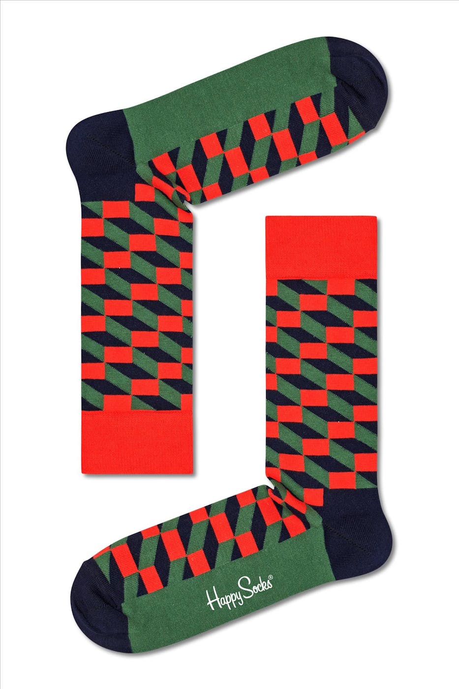 Happy Socks - Blauw-groen-rode Classic Holiday 3-pack Gift Box Sokken, maat 41-46