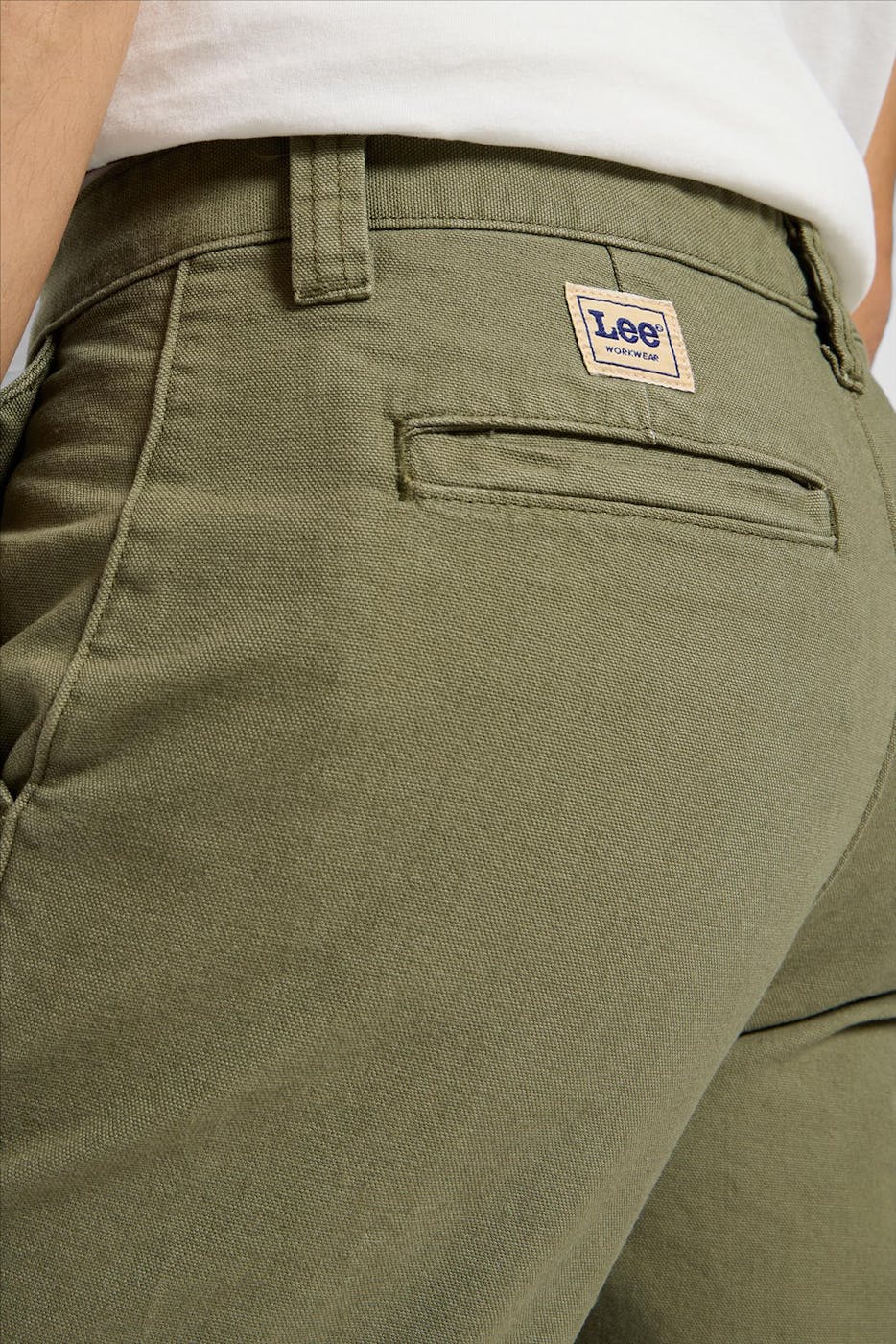 Lee - Olijfgroene Relaxed Workwear chino