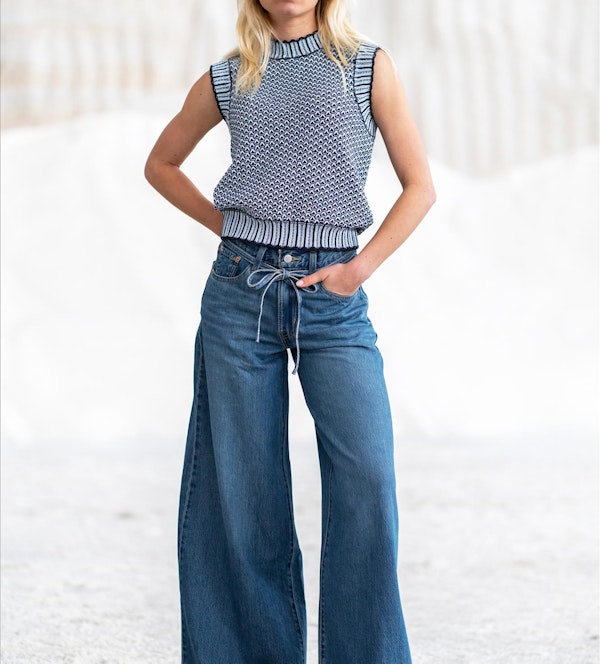 Levi's - Blauwe XL superwide jeans