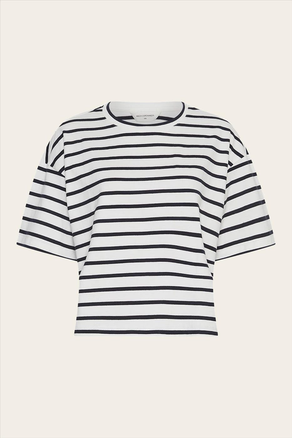 MSCH COPENHAGEN - Witte Leana Stripe T-shirt
