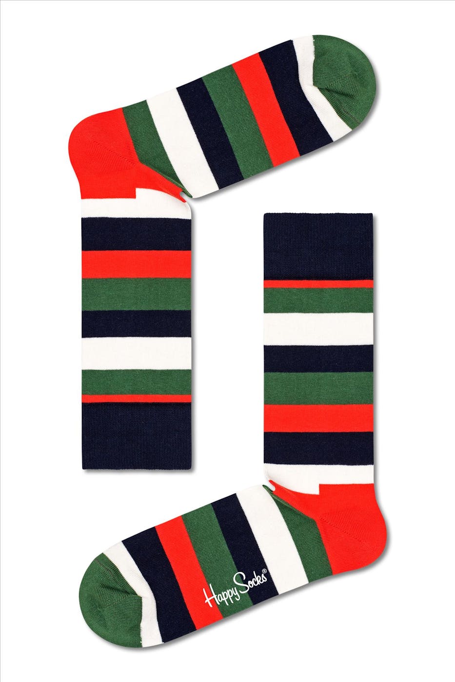 Happy Socks - Donkerblauw-multicolour Gingerbread Cookies 2-pack Gift Box Sokken, maat 36-40