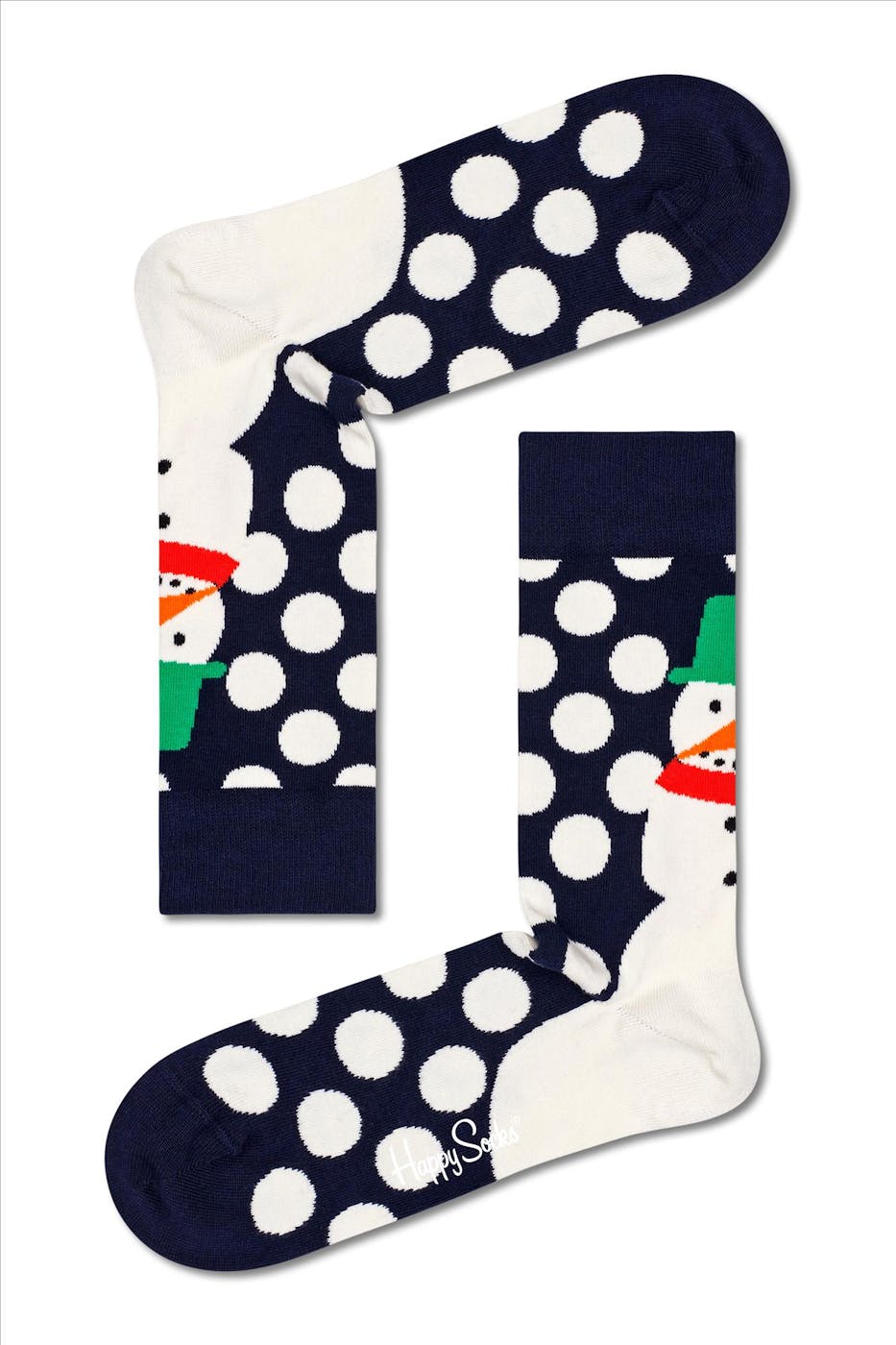 Happy Socks - Donkerblauw-multicolour Gingerbread Cookies 4-pack Gift Box Sokken, maat 36-40
