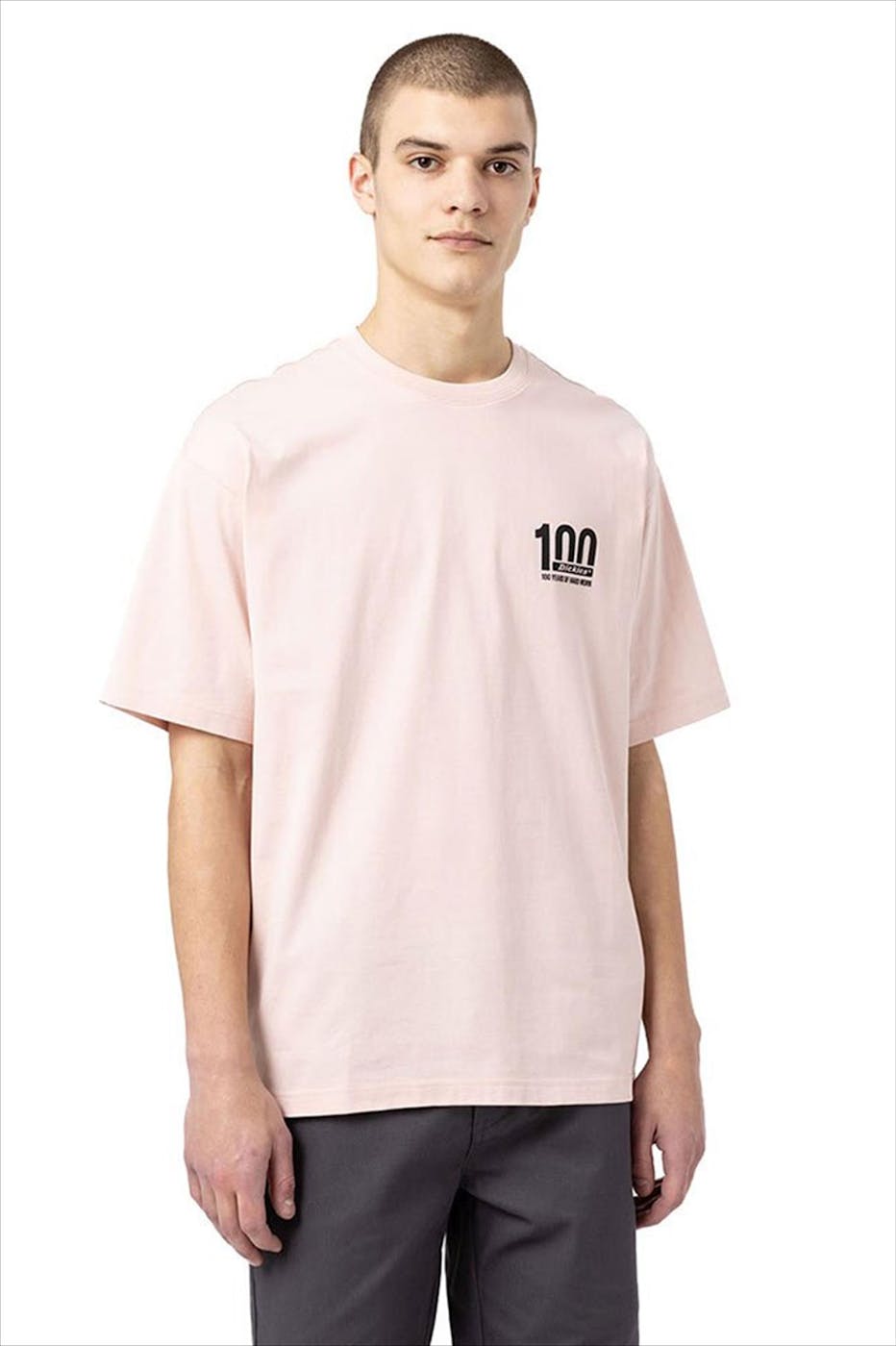 Dickies - Roze Dickies 100 Logo T-shirt