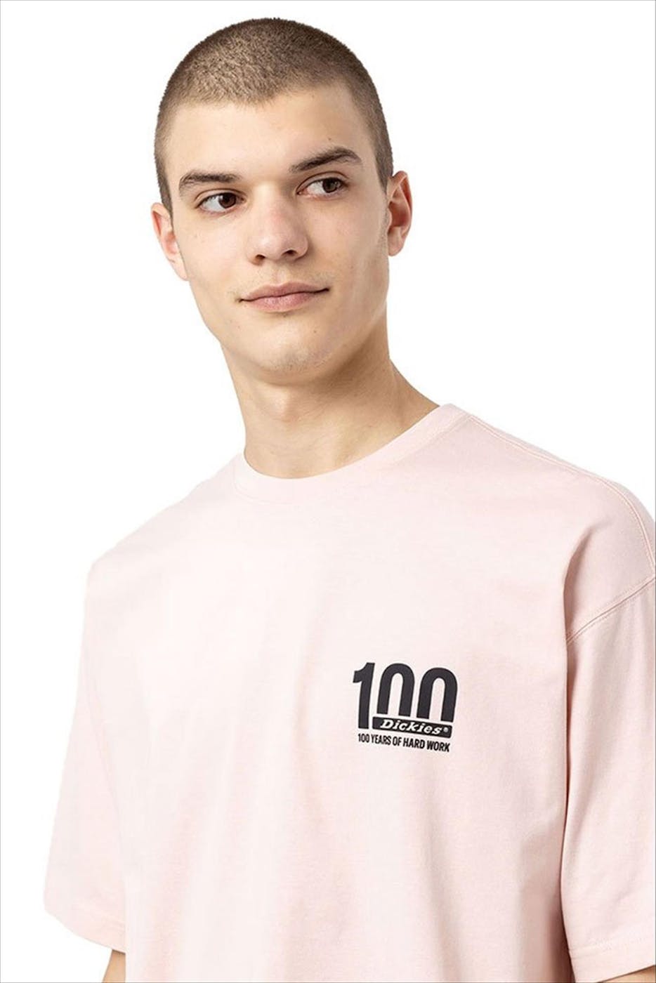 Dickies - Roze Dickies 100 Logo T-shirt