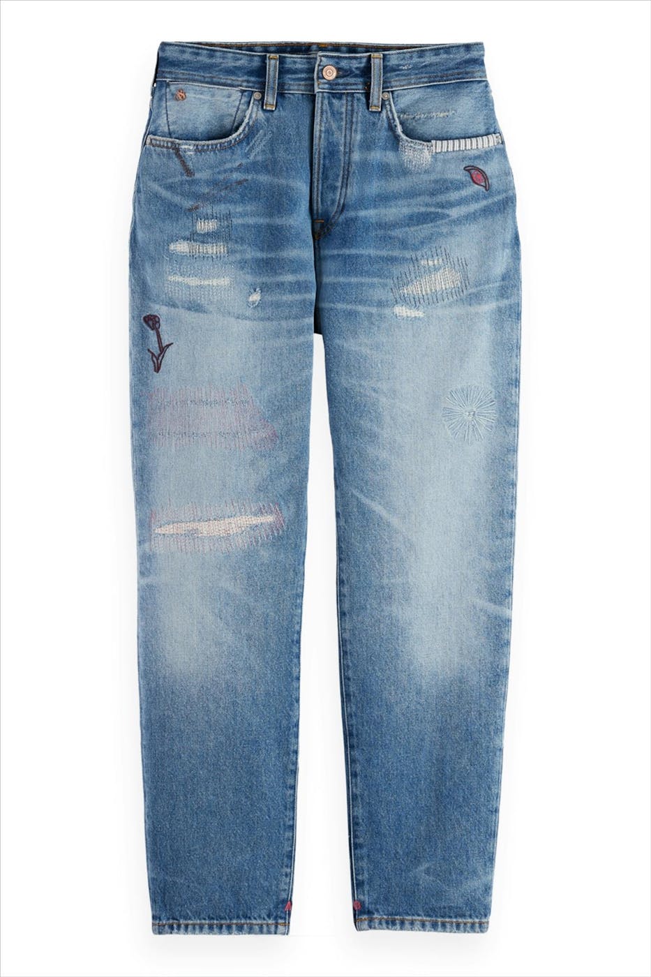 Scotch & Soda - Lichtblauwe The Buzz slim boyfriend jeans