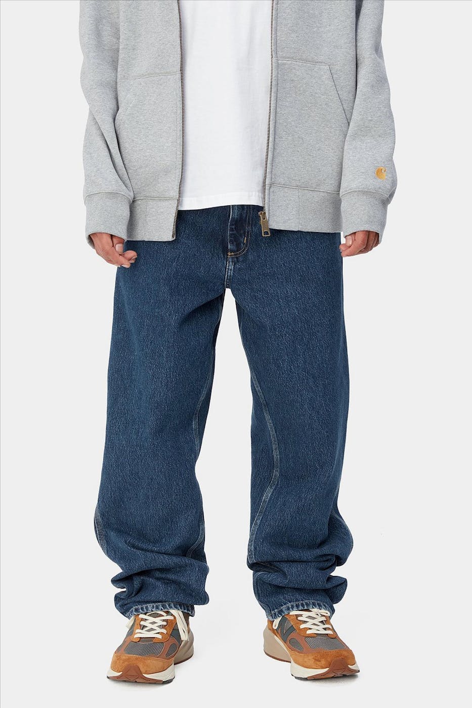 Carhartt WIP - Donkerblauwe Single Knee pant