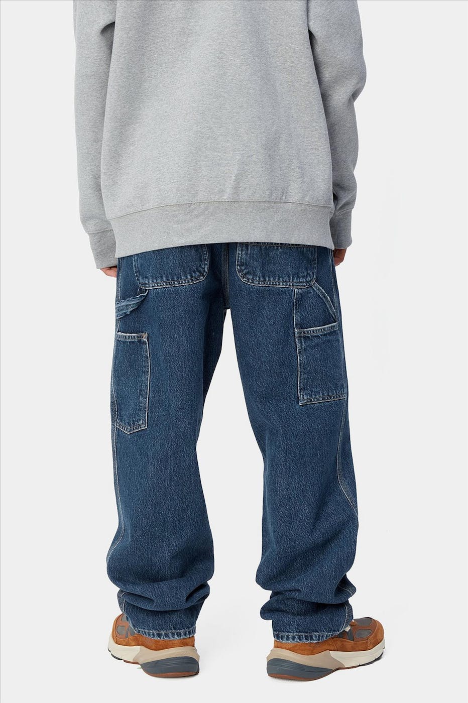 Carhartt WIP - Donkerblauwe Single Knee pant