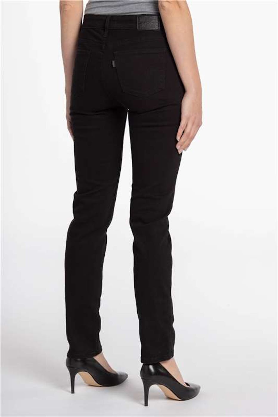 Levi's - Zwarte 712 slim jeans