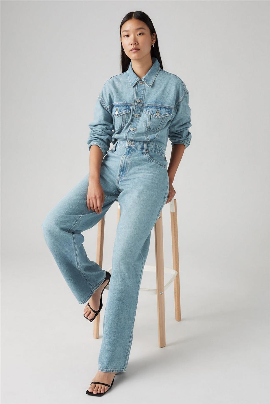 Levi's - Lichtblauwe Denim baggy jumpsuit