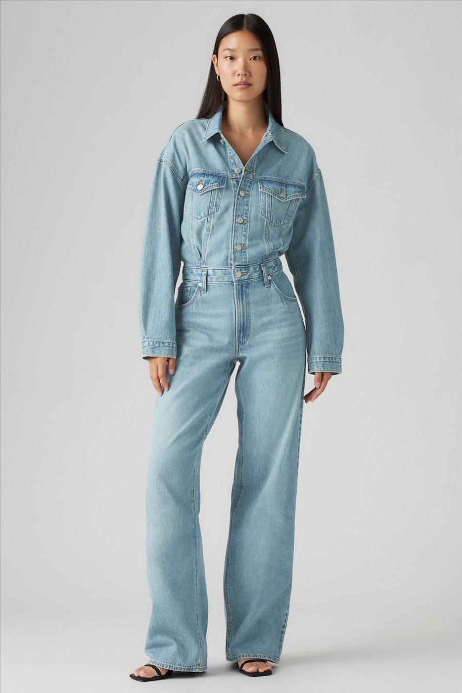 Levi's - Lichtblauwe Denim baggy jumpsuit
