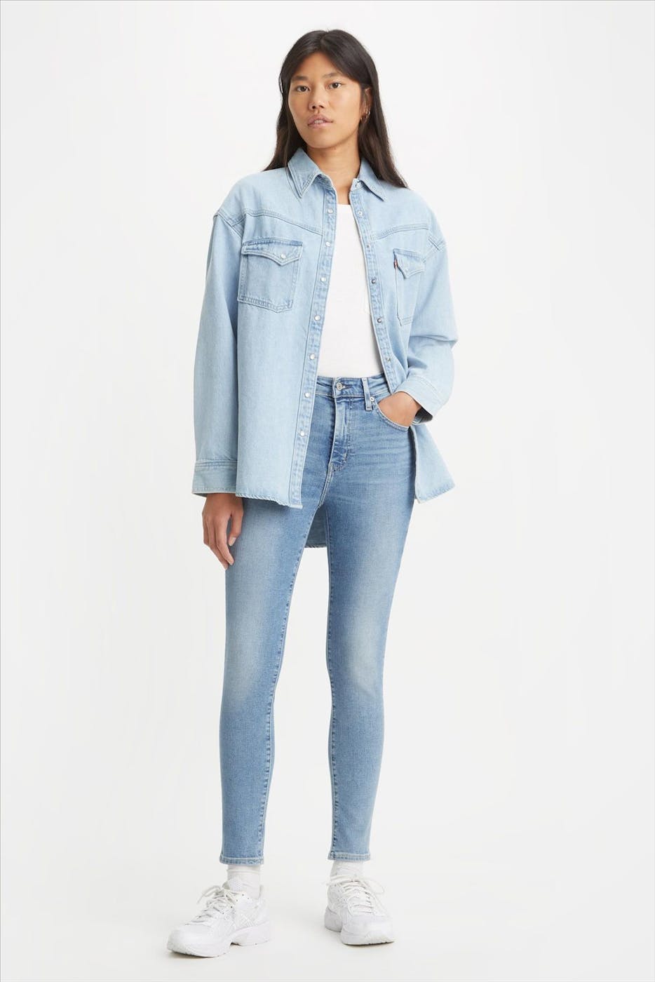 Levi's - Blauwe 721 High Rise Skinny jeans