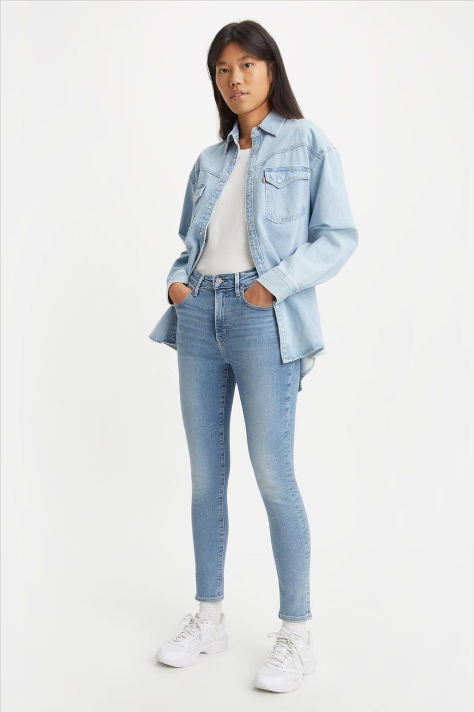 Levi's - Blauwe 721 High Rise Skinny jeans