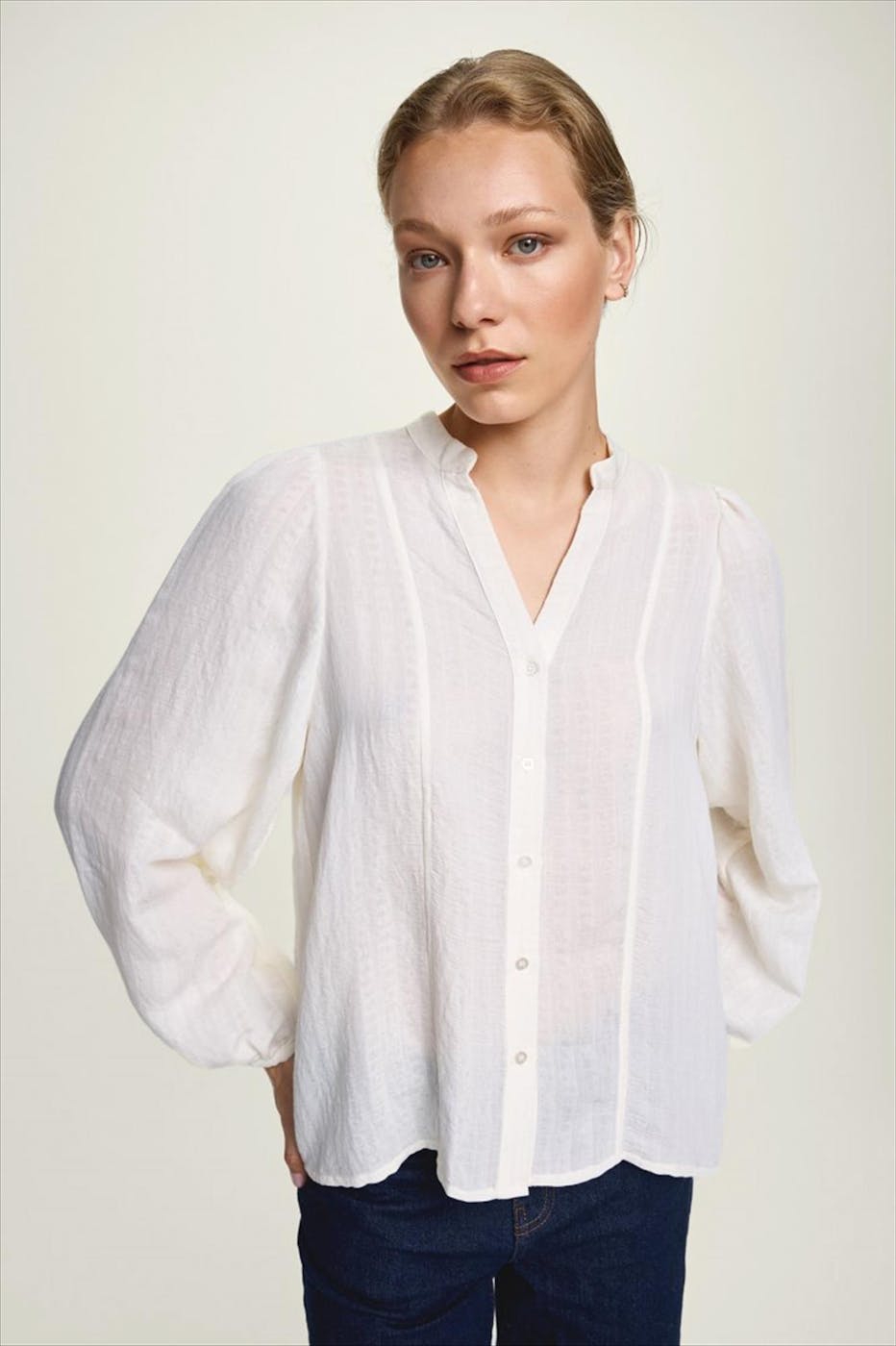 MSCH COPENHAGEN - Ecru Blanka blouse