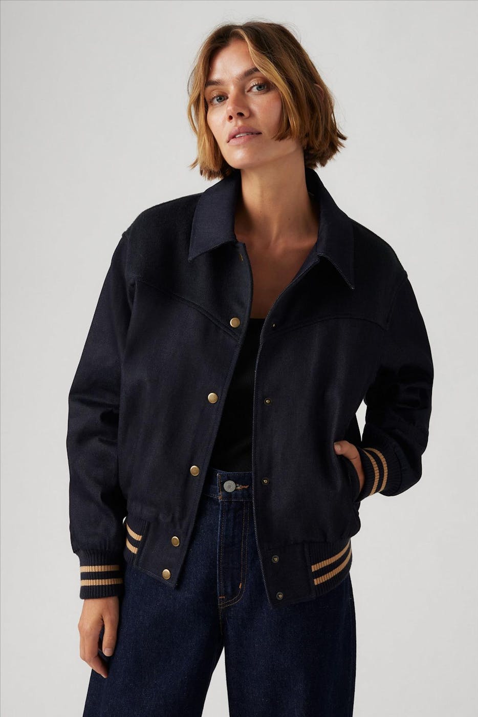 Levi's - Donkerblauw Lennox Varsity vestje