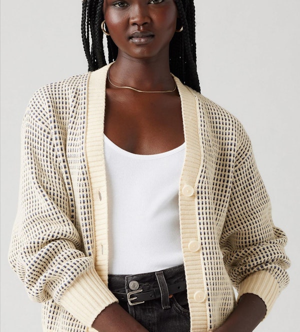 Levi's - Ecru Snowflake cardigan