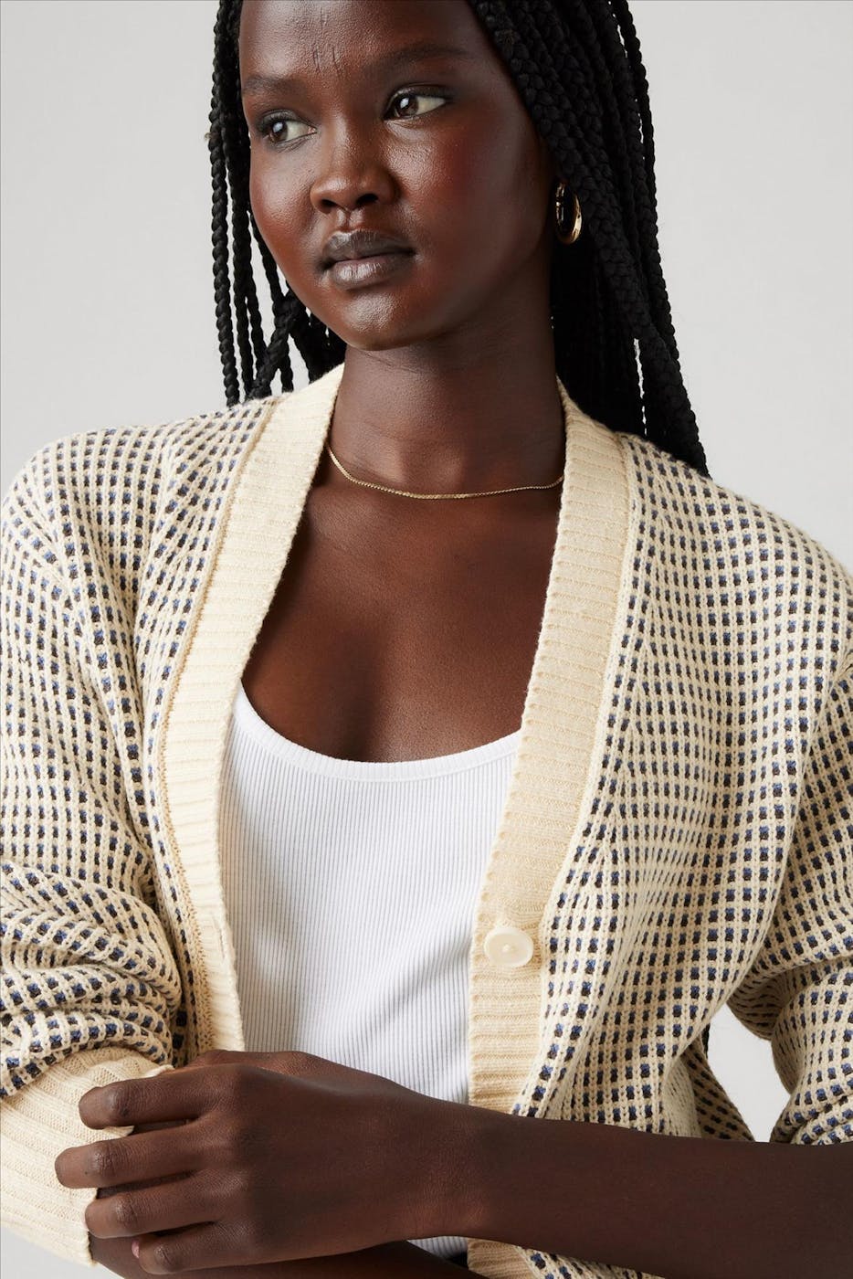 Levi's - Ecru Snowflake cardigan