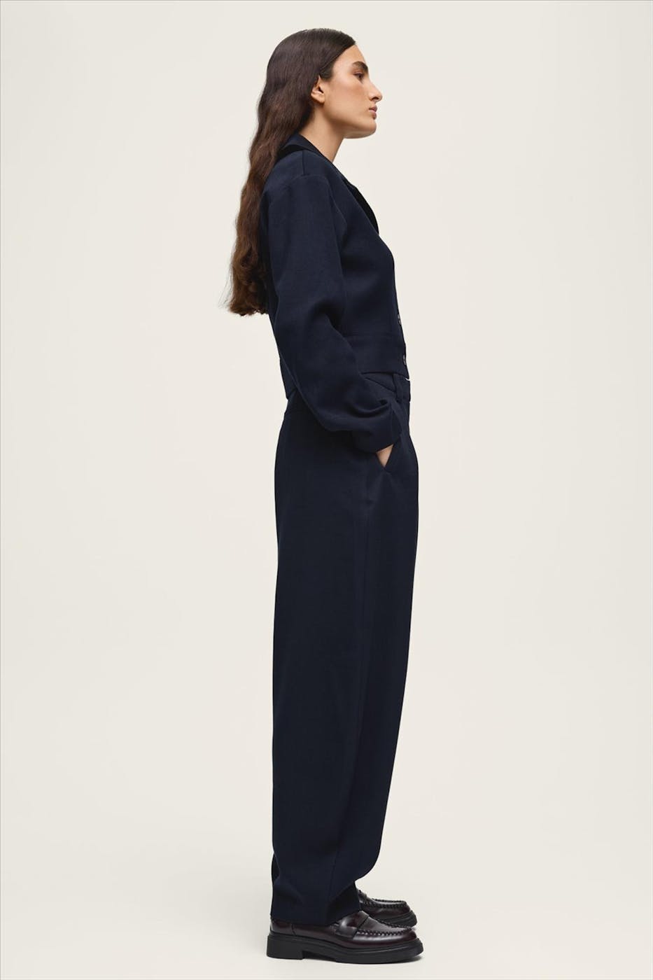 MSCH COPENHAGEN - Donkerblauwe Mynthe Elina blazer
