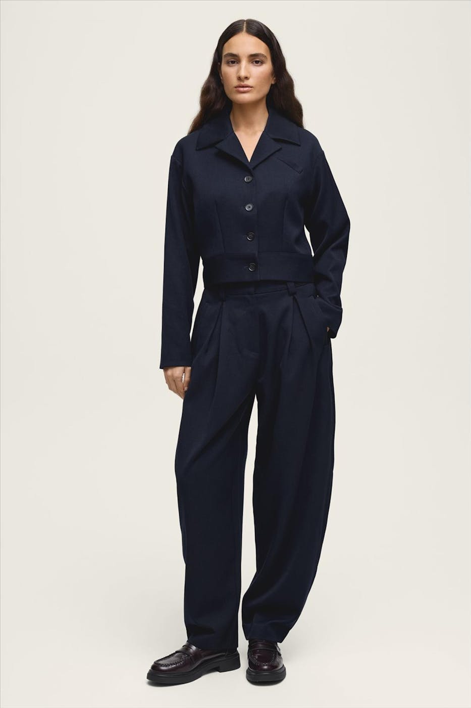 MSCH COPENHAGEN - Donkerblauwe Mynthe Elina blazer