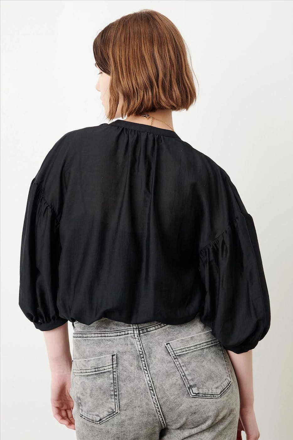 Sessùn - Zwarte Artiste blouse
