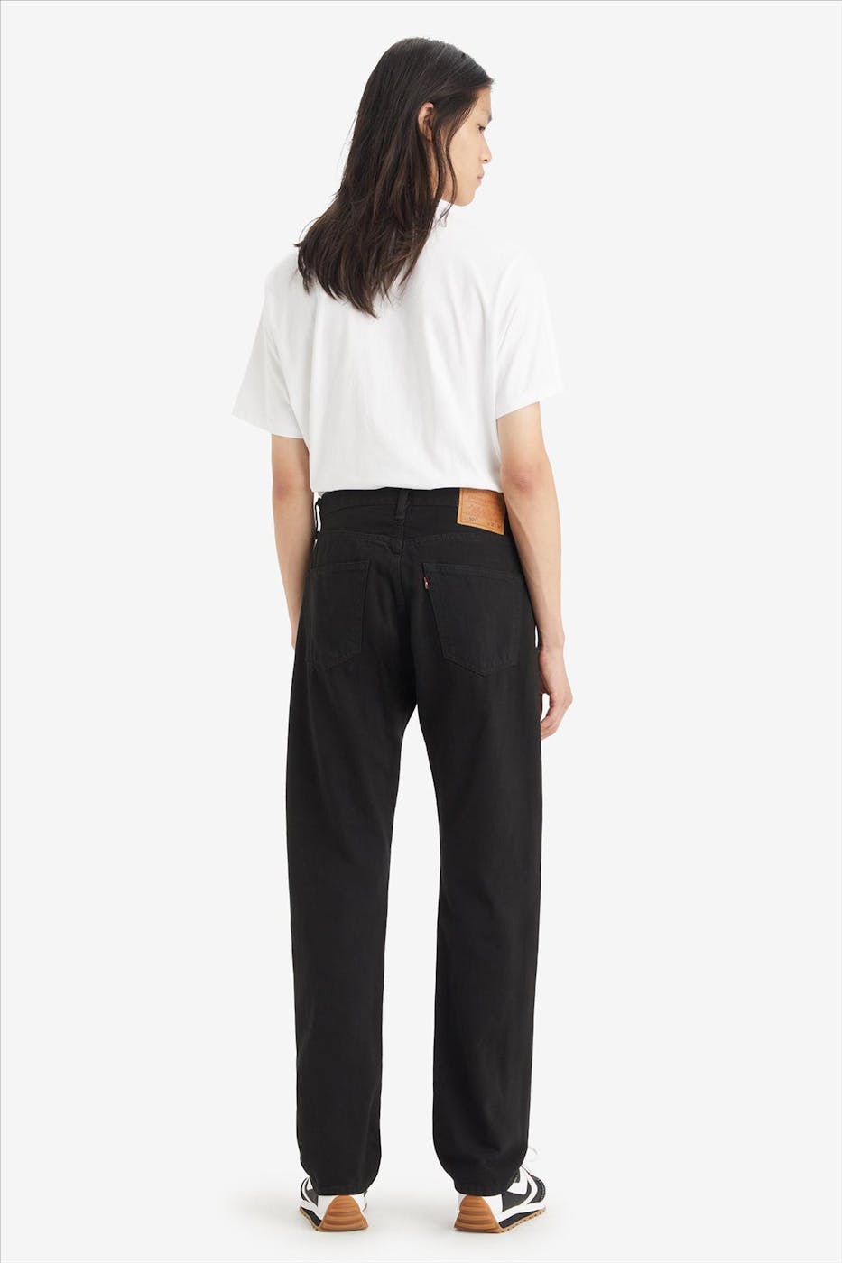 Levi's - Zwarte 501 straight jeans