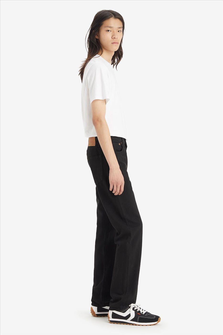 Levi's - Zwarte 501 straight jeans