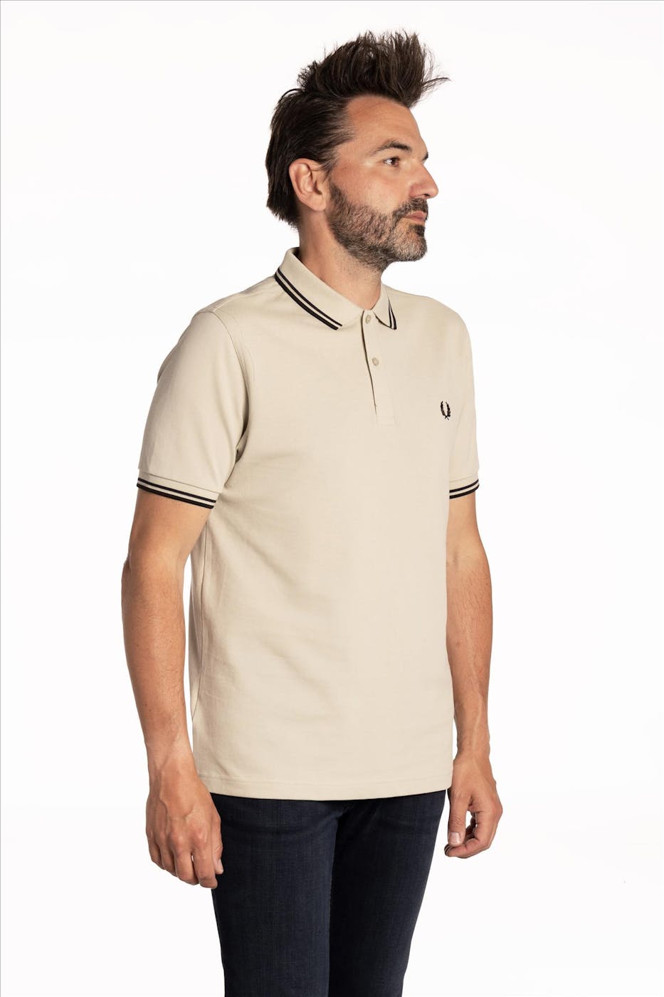 Fred Perry - Ecru Twin Tipped polo