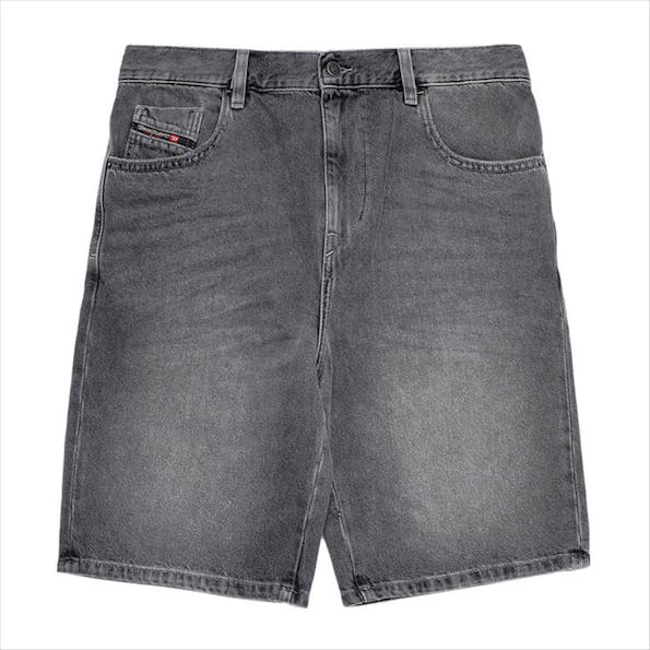 Diesel - Donkergrijze D-Strukt 5-pocket jeansshort