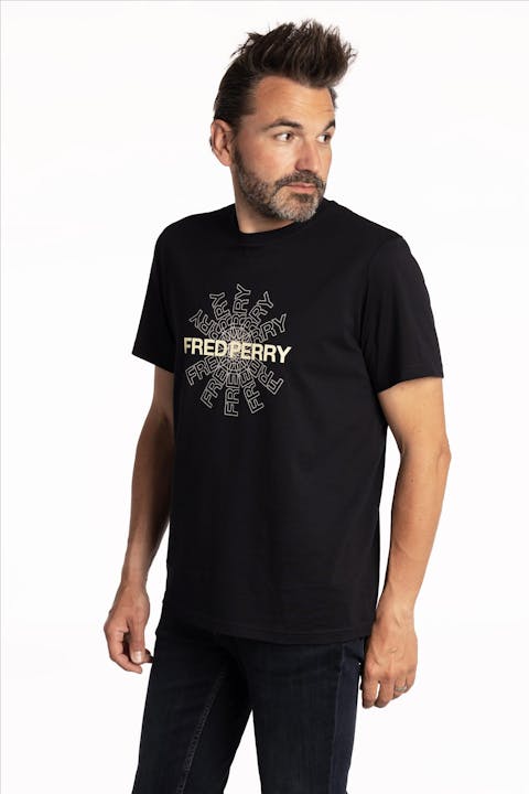 Fred Perry - Donkerblauwe Graphic T-shirt