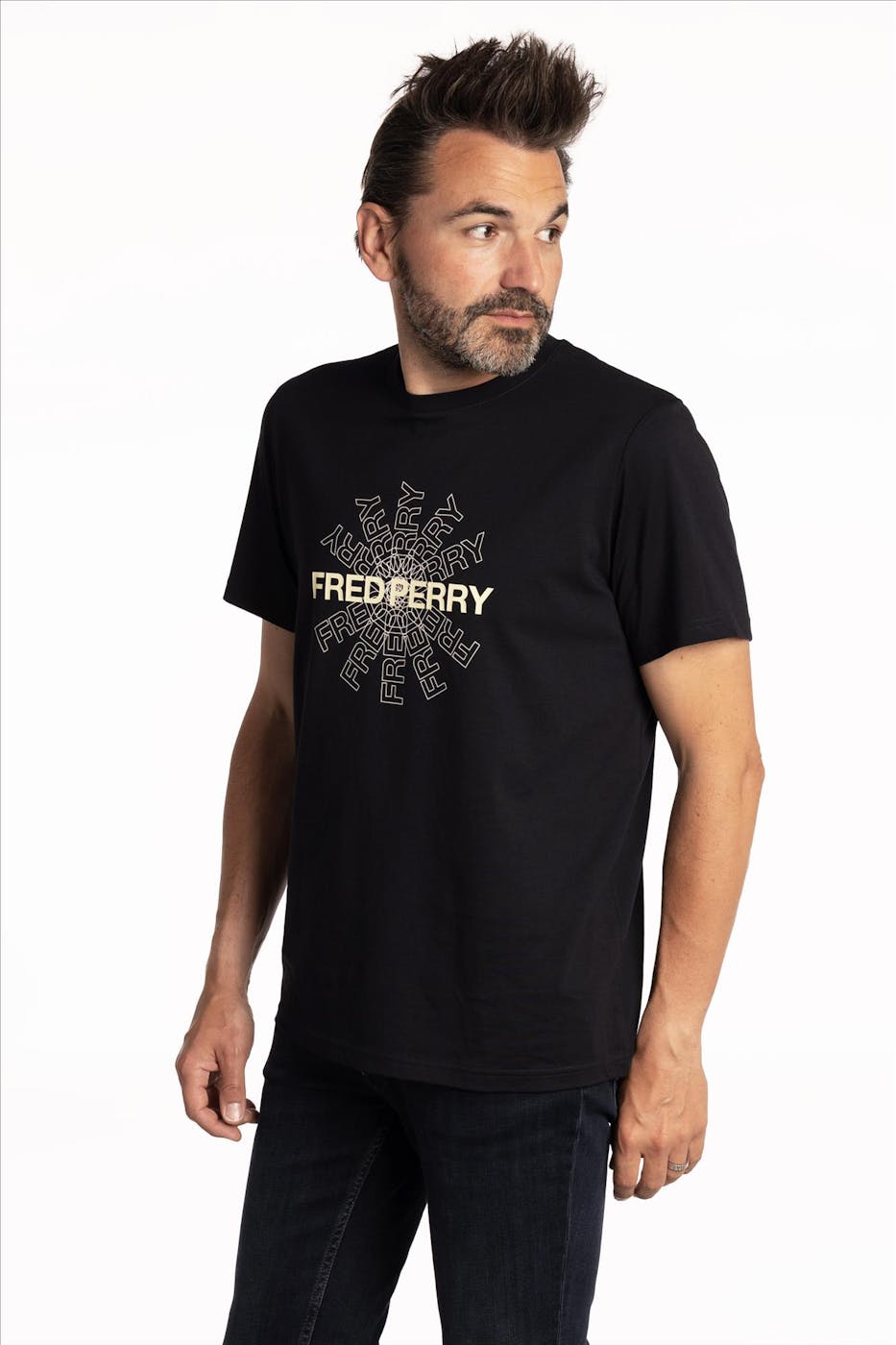 Fred Perry - Donkerblauwe Graphic T-shirt